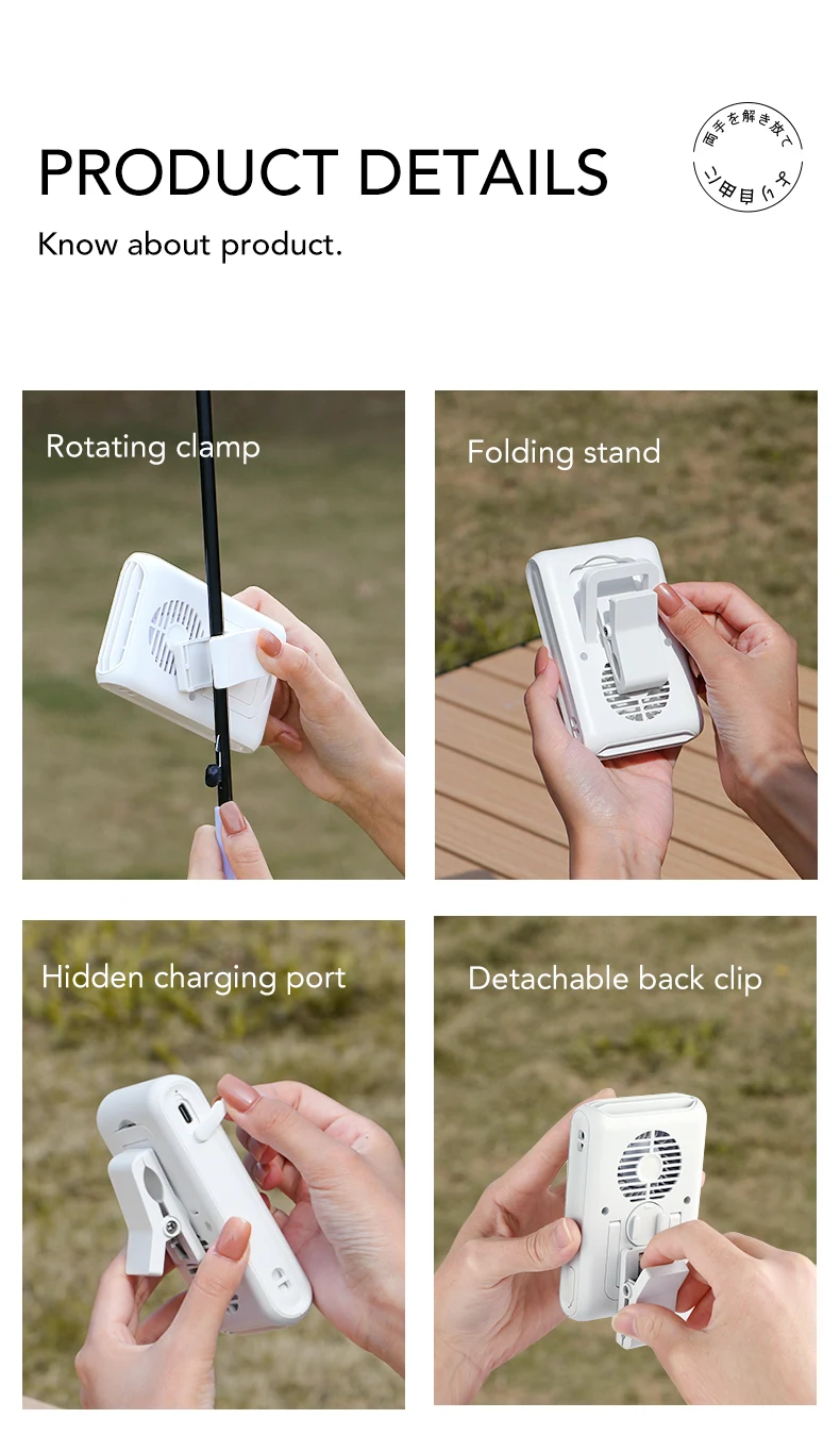 Bladeless Neck Wearable Fan, IMYCOO, Portable, USB - detail 20