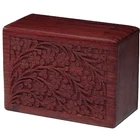 Wooden Urns OEM High Quality Material Sculpture Cremation Devotion Wood Urns For Pet Or Adult