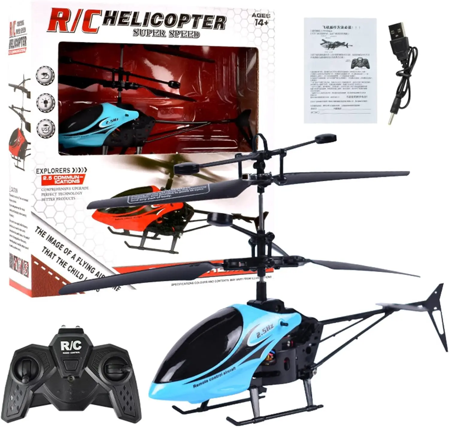 EPT Electric Remote Control Drones 3d 2-Channel 2.5 GHz High Low Flight Rc Helicopters Toy for Sale