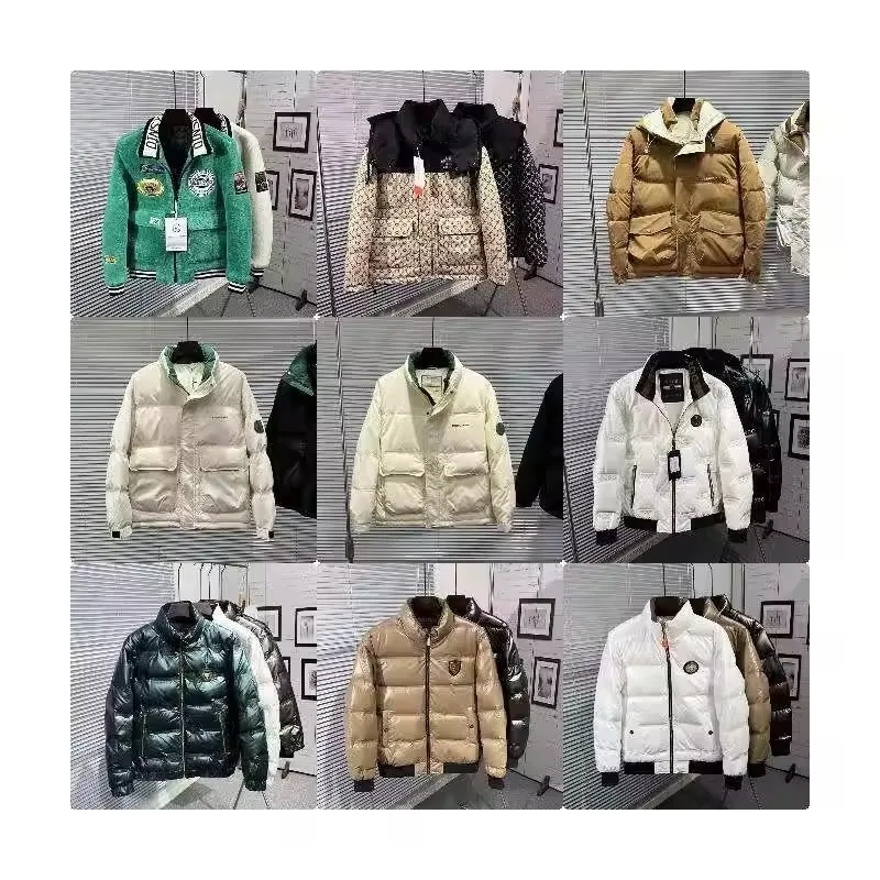 2024 New Design Men's Puffer Jacket Warm Hooded Duck Down Custom Down Puffer Thicken Jacket