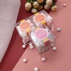 Acrylic Gift Square Transparent Clear Acrylic Cube Candy Favor Box Gift Box For Wedding