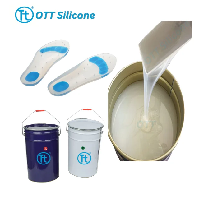 High Quality Liquid Silicone RTV-2 Silicone Rubber for the Prosthetic industry Insole Foot Cushion Making Liquid rtv2 Silicon