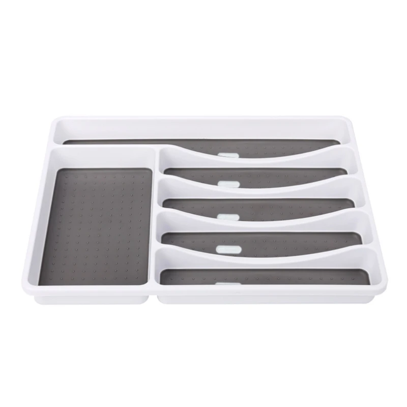 Compact Forks Organizer Kitchen Plastic Drawer Cutlery Organizer Tray Eco-friendly Knife Organizer