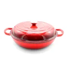 Stock Pot Lid Cast Iron Lid Enamel Pot Kitchen Cooking Round Heavy Nonstick Enamel Soup Stock Pot With Lid