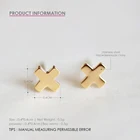 Trendy Stud Earrings European And American Trendy Stainless Steel Jewelry Girl Gold Filled Stud Earrings