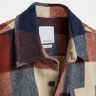 Shirts Custom Men's Red Retro Autumn Winter Button Down Long Sleeved Vintage Men Quilted Plaid Big Size Shirts Jacket