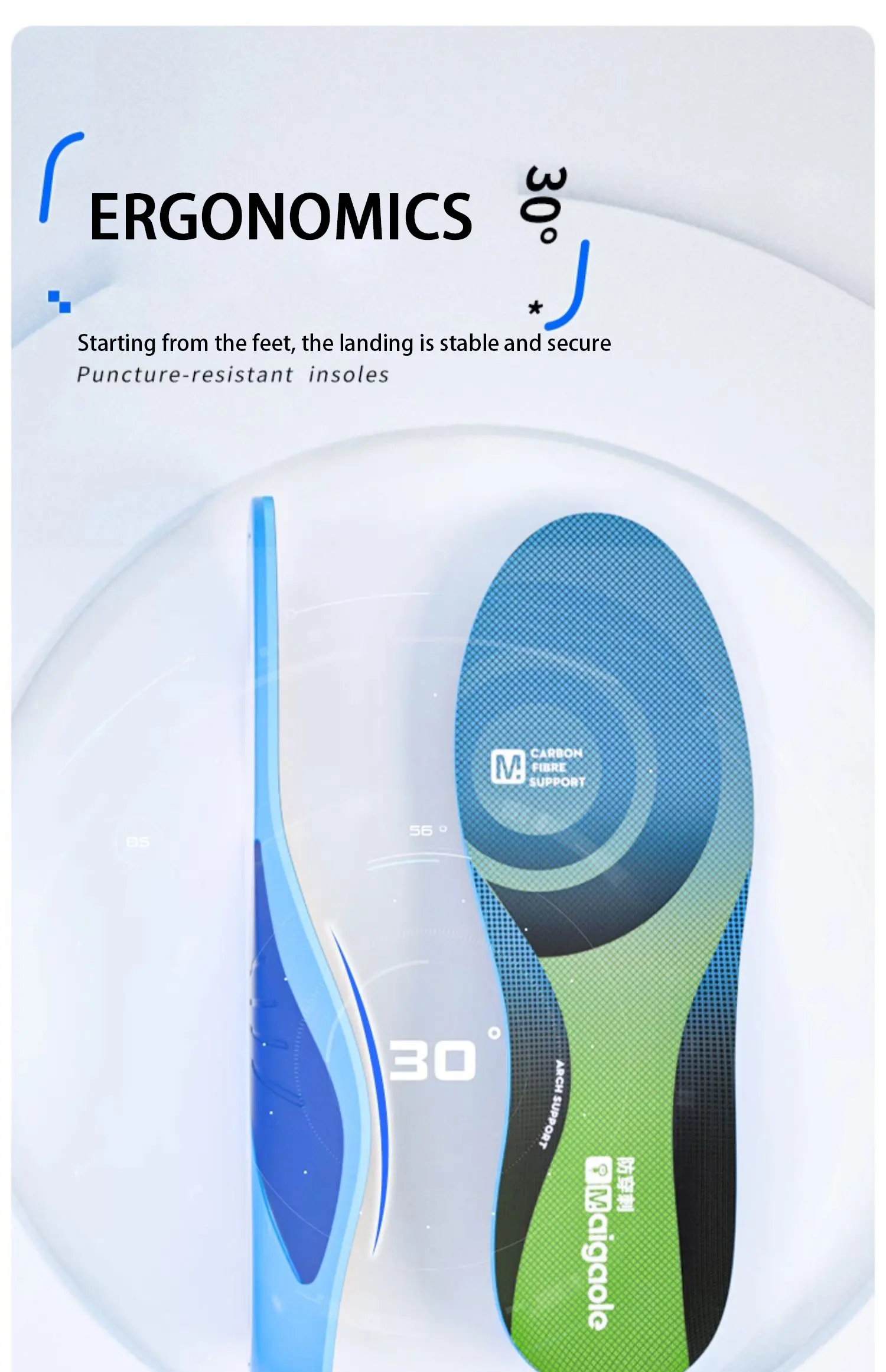 Custom Anti Puncture Insoles for Safety Work Shoes Custom Anti Puncture Insoles for Safety Work Shoes