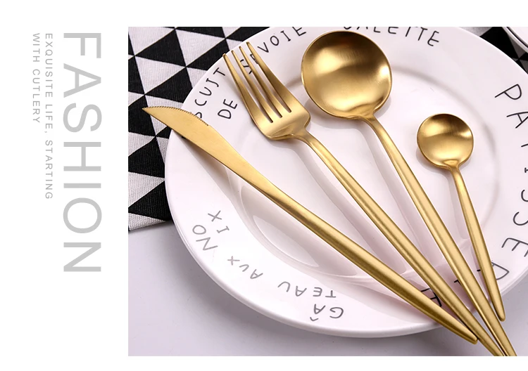 gold cutlery