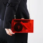 Women Clutch Bag Clutch Design Women Support Small Quantity 2020 Trendy Colorful Acrylic Box Clear Clutch Bag