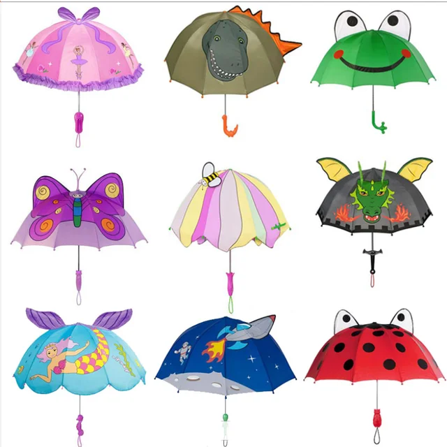 logo child umbrella 3d kids umbrella animal pattern ear children