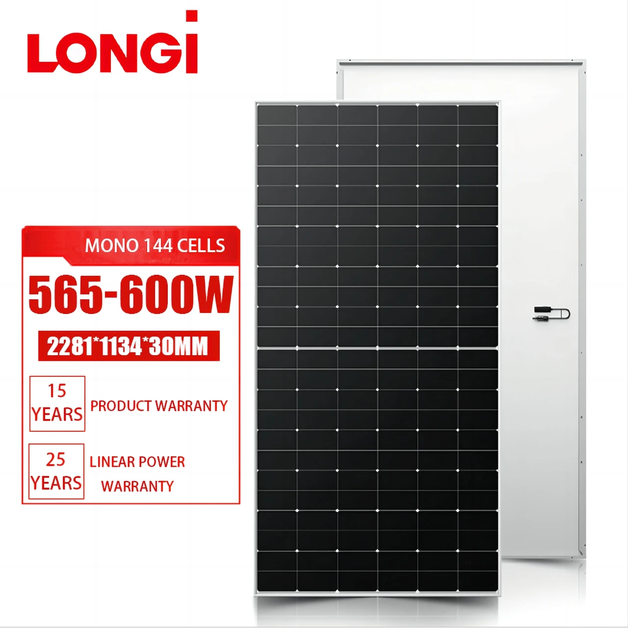 Longi Solar Panels Pv Modules Hi Mo X6 Lr5 72hthf 565 600w Anti Dust