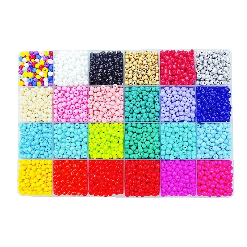 7200PCS 4mm Seed Beads For Bracelet Making Kits Diy Art And Craft Handmade Jewelry Miyuki Seed Beads