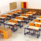 Desk Chair School Desk And Chair School Furniture 2 Seats Desk And Chair Comfortable University DT-601
