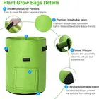 Garden Container Grow Bags Grow Bags Thick Breathable Non-Woven Fabric Pots Garden Container Pot For Plant Grow Bag