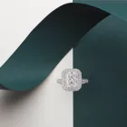 Diamond Gold Gold AAA Gems Big Diamond Jewelry 18K 14K 10K White Gold Hip Pop Moissanite Diamond Ring For Men