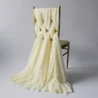 Wedding Wedding Chair Decoration Wedding Chair Covers Chiffon Organza Chair Sashes For Party Decoration