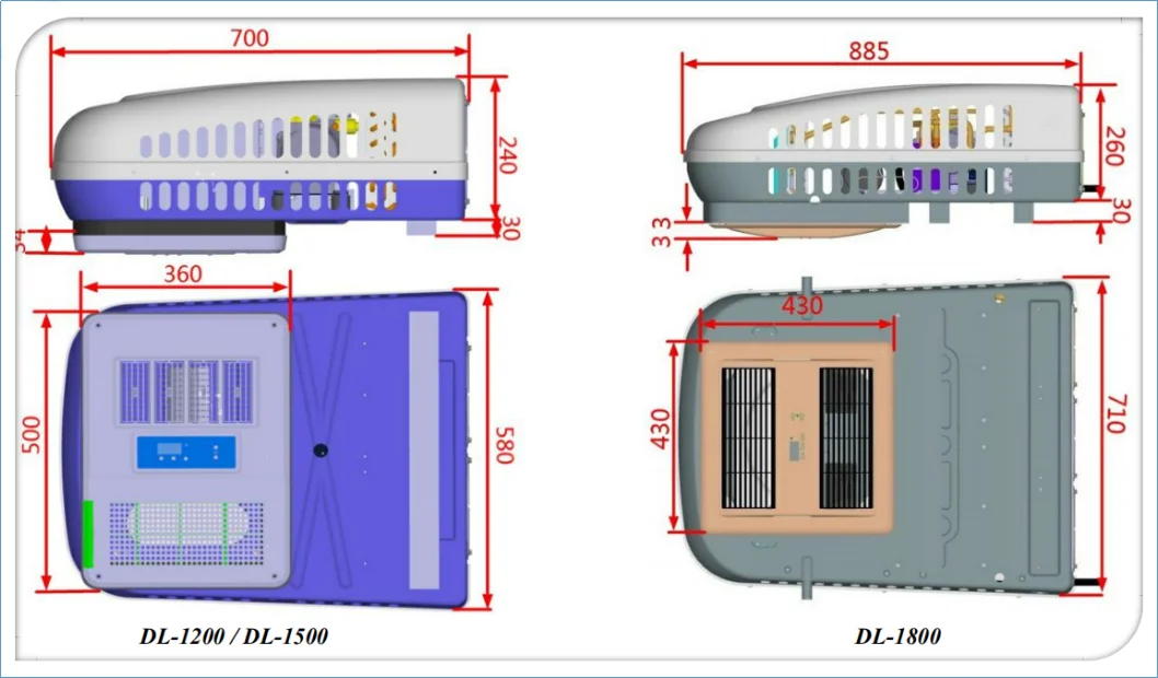 Rooftop Air Conditioner, 12VDC, 24VDC - detail 12