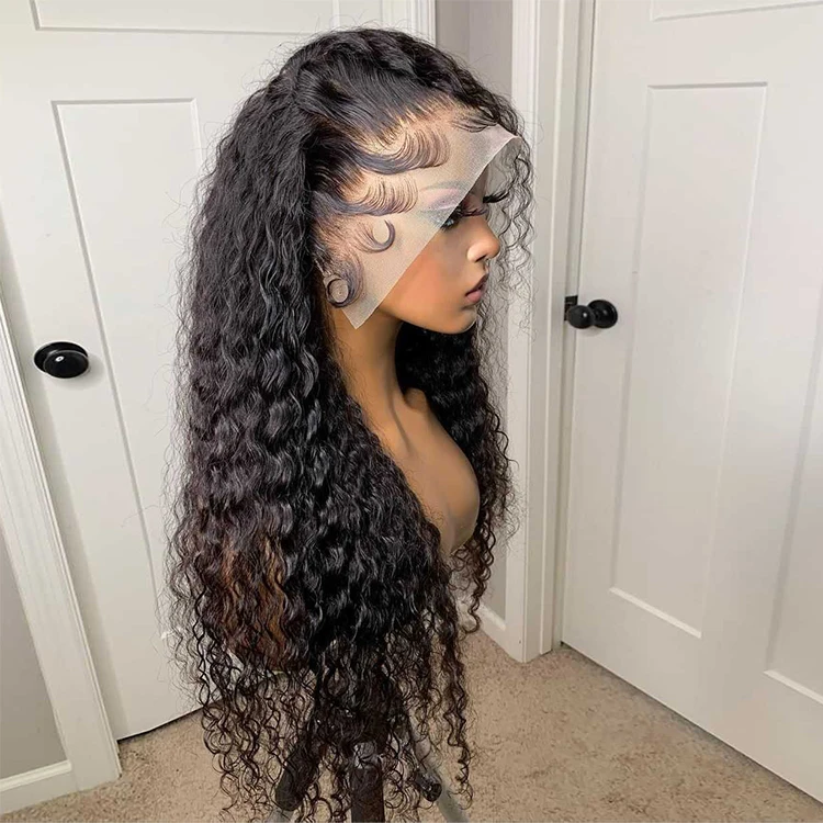Brazilian Virgin Raw Hair Curly Water Wave 150% 180% 200% Pre Plucked  Bleached Knot Hair Wigs Human Hair Hd Lace Front Wig - Buy Brazilian Virgin  Raw Hair,Curly Water Wave 150% 180%