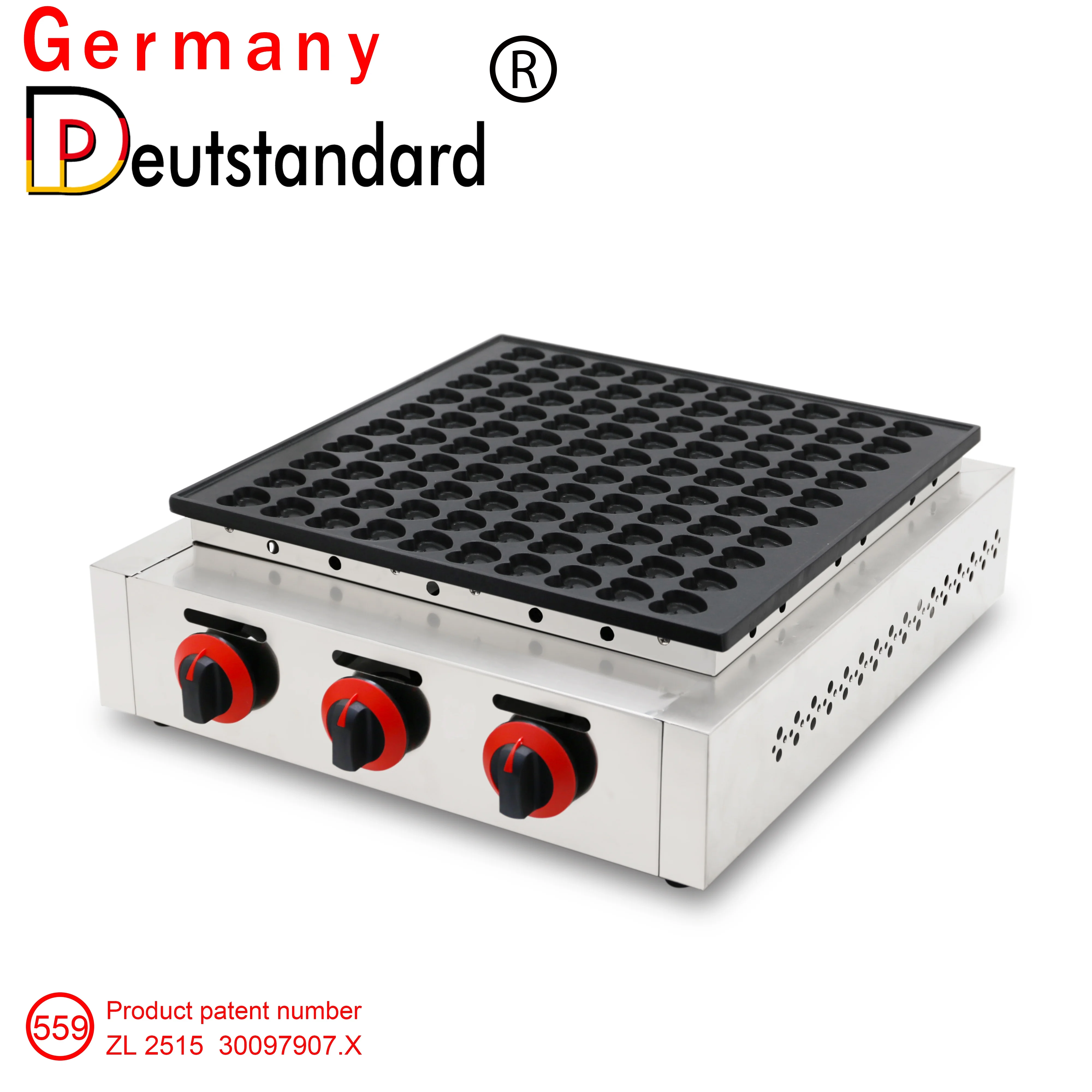 【される】 Mini Heart Dutch Pancake Maker 110V 850W， Nonstick Electric Mini