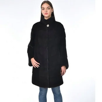 Fashionable Trendy Classic Honourable Natural Animal mink wholesale ladies warm winter fur coats for women
