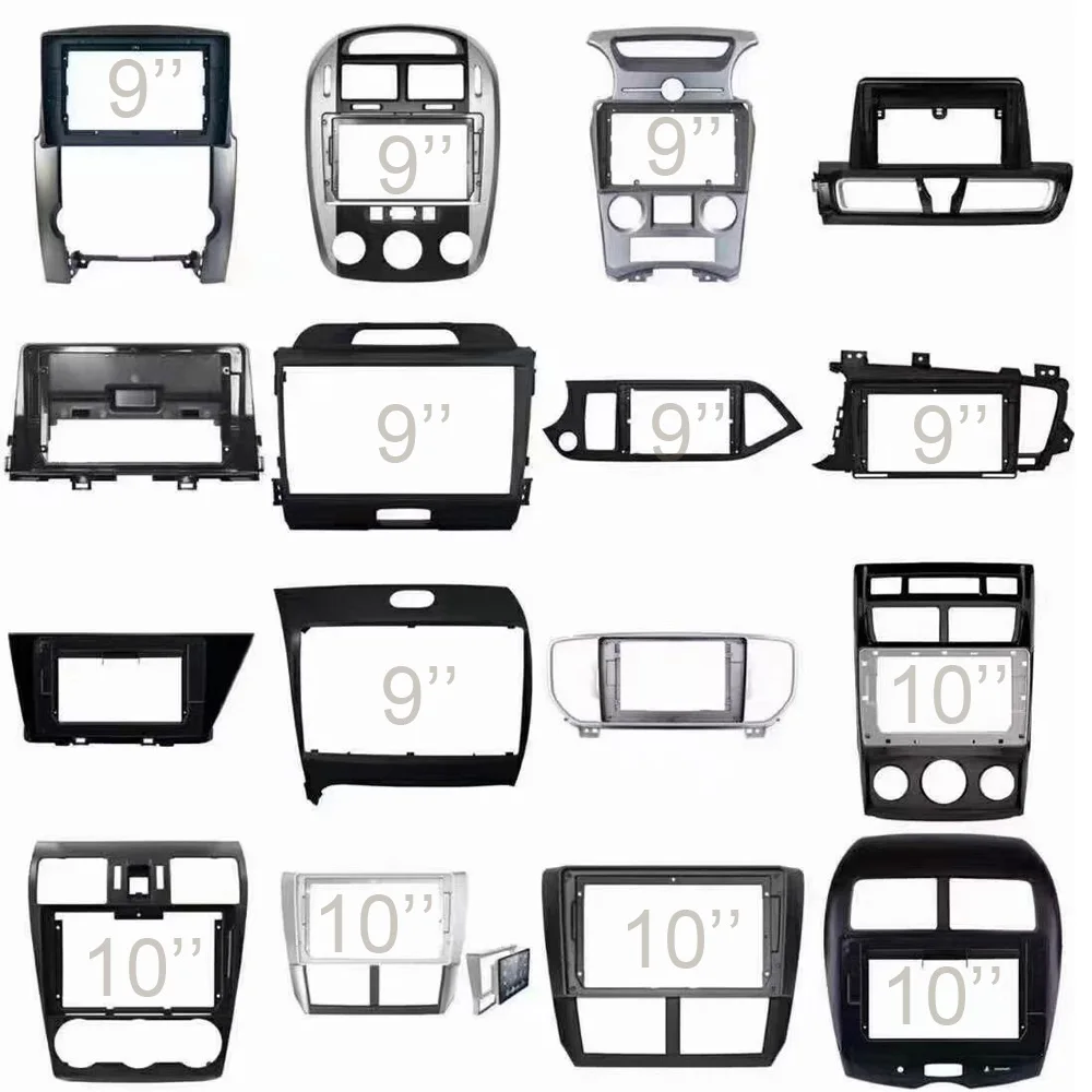 2 Din Universal Android Car Radio Fascia 10 Inch Frame Change To 9 Inch 2 Din Car Radio Fascia
