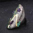 Amethyst Ring Amethyst Wholesale Natural Amethyst Stone Leaves 925 Silver Ring Jewelry Set Handmade Jewelry For Girl