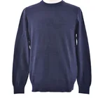 Cotton 100 Knitted Sweater Cotton 100 Men Navy Pullover 3D Kntting Effect Fancy Structure Men Jumper