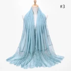 Shawl Shawls Pure Color Eyelash Lace Edge Fashion Soft Hijab Scarf Head Shawl