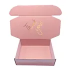 Gift Wholesale Custom Logo Cardboard Box Pink Cosmetic Set Skin Care Packaging Boxes T-shirt Suit Mailer Gift Box