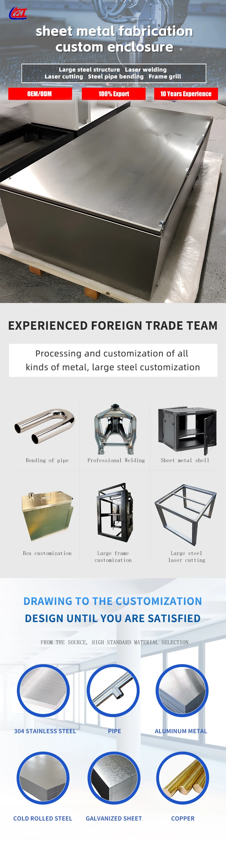 product oem custom sheet metal fabrication industry metal product manufacturing laser cutting sheet metal bending welding forming-2