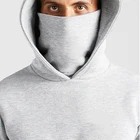 Design Hoodies Fashion Custom Logo Embroidered Full Zip Up Face Hoodie Heavy Cotton Mens Hoodie