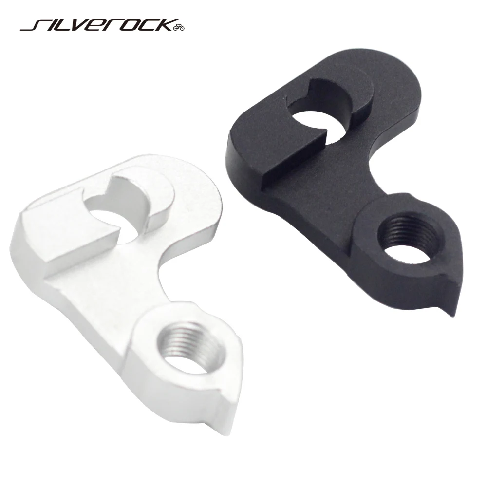 1x/2x Bike Rear Gear Mech Derailleur Hanger Silver Aluminum Alloy Tailhook Dropout Adapter Fit For Most MTB Road Bicycle