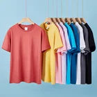 T Shirt Free Shipping Wholesale Support Sample Colorful Unisex Blank Men T Shirt Cotton T Shirt