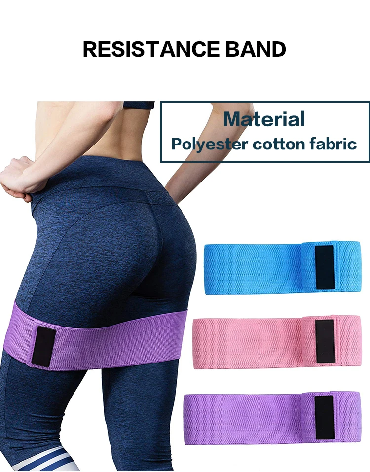 Exercise Gym Yoga bands Set Premium Anti-burst Fitness LaTeX pink fabric yoga loop resistance bands