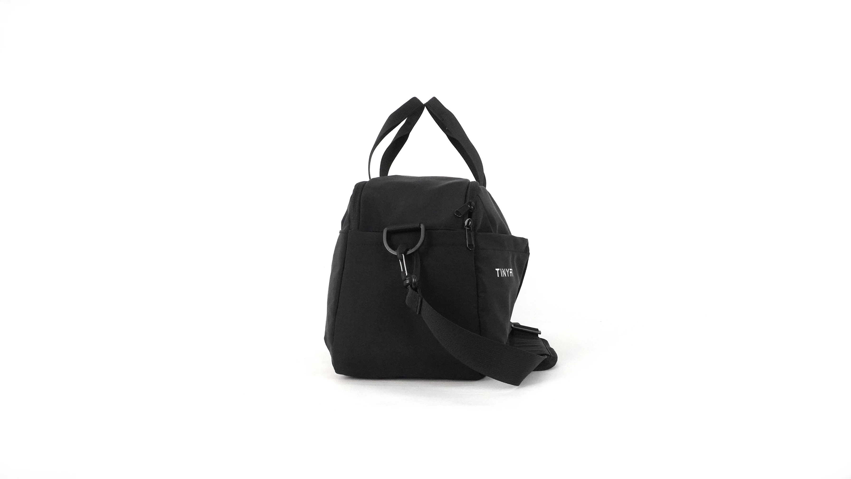 product casual gym bag large capacity lightweight water resistant holdall for travel fitness workout black featuring zipper shoe-5