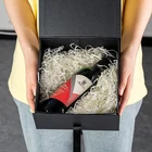 Box Box Gift Box Wholesale Custom Print Multi Size Colorful Foldable Bridesmaid Black Magnetic Gift Box With Ribbon