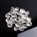 Jade Wholesale Carved Natural Polished Crystal Quartz Fluorite Lemon Jade Silver 25pcs Runes Set