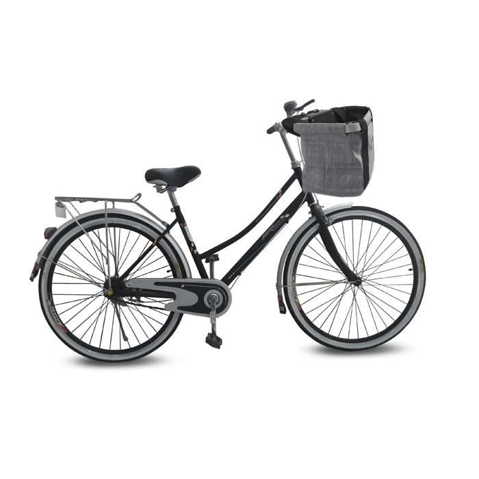 PAWISE Bike Basket Folding Pet Bag for Small Dog Cat Removable Bicycle Handlebar Basket 