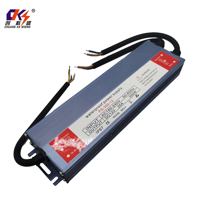 product factory direct sales ip67 led driver waterproof 12v 25a 300w led switching power supply for strip light-1