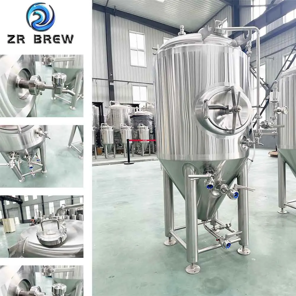 3000 40000l Stainless Steel Conical Jacketed Pressure Fermentation Tank