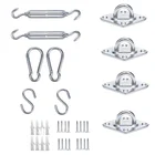 Heavy Duty Stainless Steel Sun Shade Sail Hardware Kit Installation