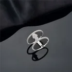 Silver Silver 925 Silver XZY Custom With CZ Stone Double Band Sterling Silver 925 China Ring Arrow Shape