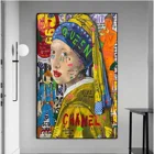 Living Room Street Art Graffiti Painting Funny Canvas POP Wall Art Oil Pictures For Living Room Home Decor