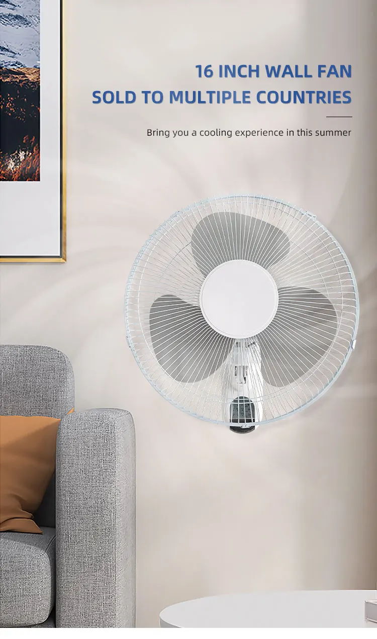 Wall Fan, Electric, Metal - detail 2