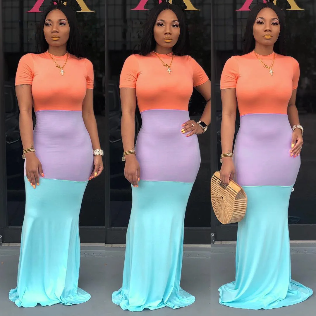 Short Sleeve Casual Dress,Bodycon Dress 