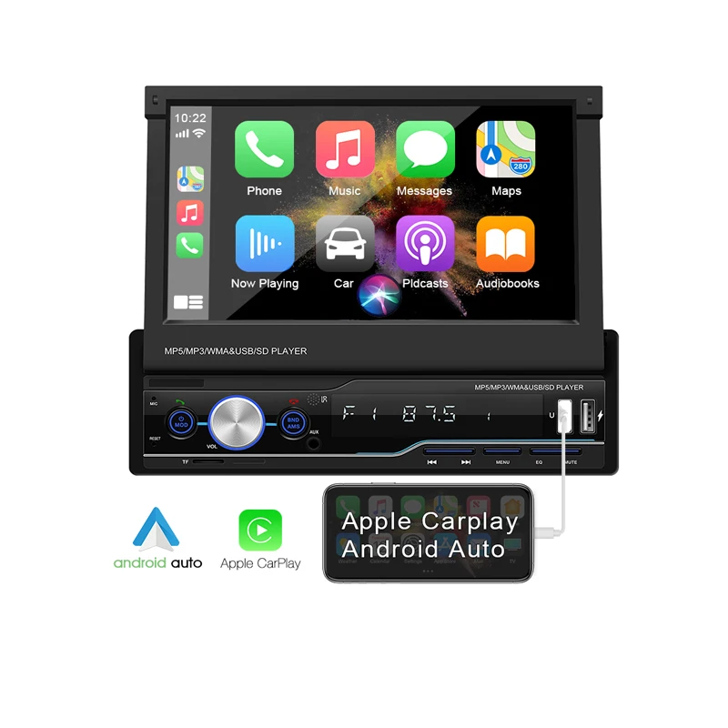 Single Din Car Stereo Compatible With 