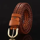Belts Belt Designer Belt For Women Weave Leather For Belts Genuine Knitted Jeans Designer For Men Casual Black Women Belt