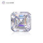 Gem Shape Custom Raw Gem Asscher Shape DEF Color VVS 4.5mm-11mm Loose Diamond Mossanite Jewelry