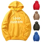 Hoodies Oversized Hoodie Custom Logo Winter 100 Cotton Blank Pullover Sweatshirts Oversized Jumper Men Hoodies