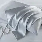Pillow Case Custom Embroidery 22mm Luxury Pillow Cover 100% Mulberry Silk Pillow Case Pillowcases With Zipper